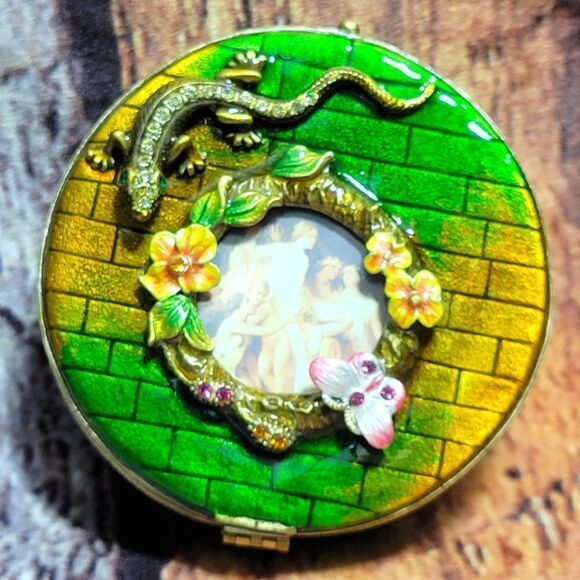 Swarovski Crystal Picture Trinket Box - Picture 1 of 10